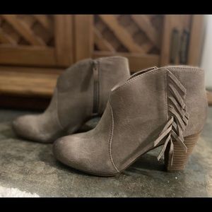 Tahari Fringe Booties